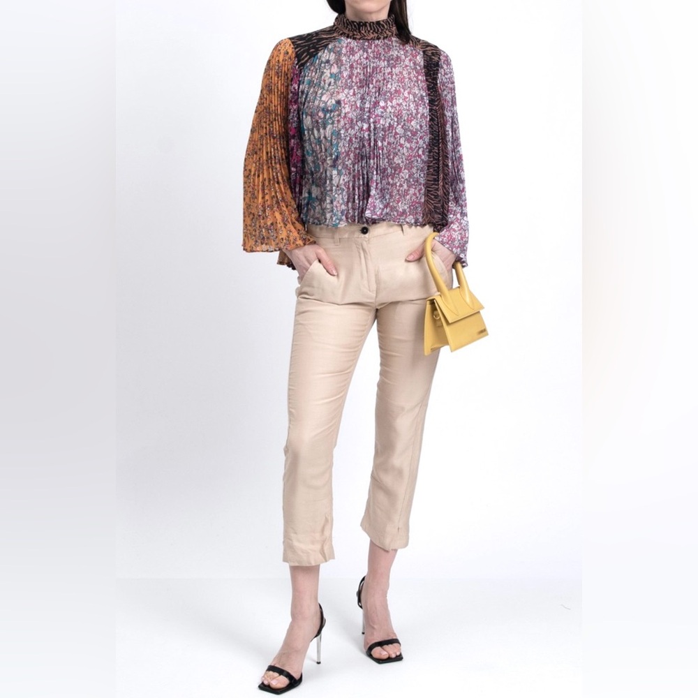 Ann Demeulemeester Rayon Blend Cropped Pants